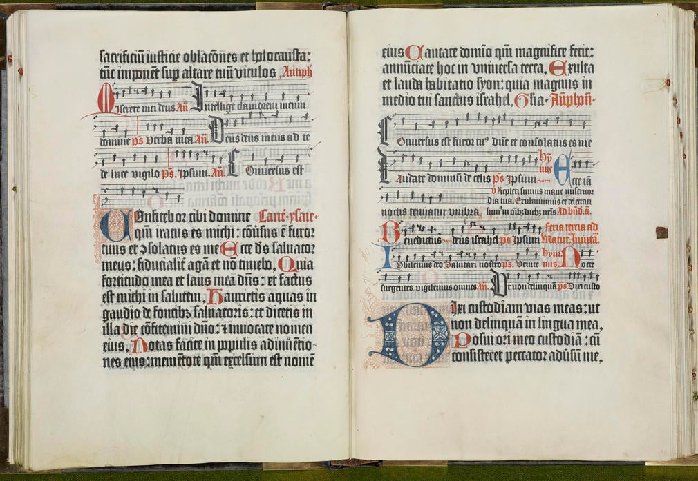 This is one of only ten copies known of the second book to be printed by the system of movable metal type, the first being the Gutenberg Bible, printed in Mainz 1453-5. The Windsor copy is one of the six surviving 'short issues'; the Psalter was printed i