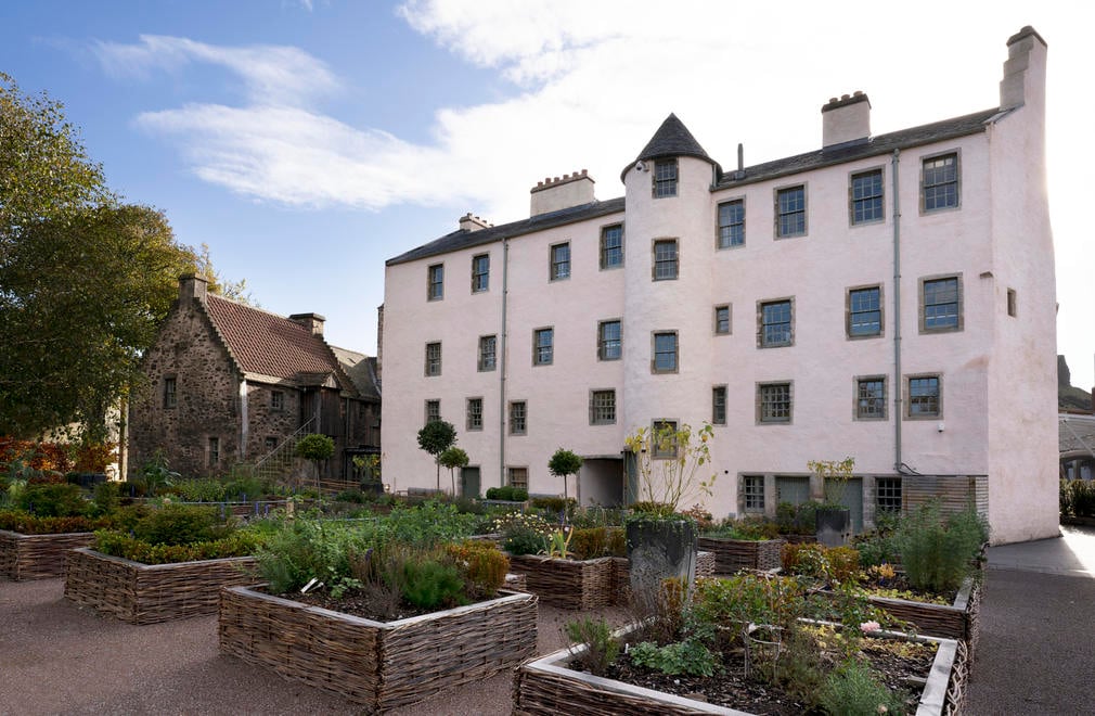 The new public garden at the Palace of Holyroodhouse.