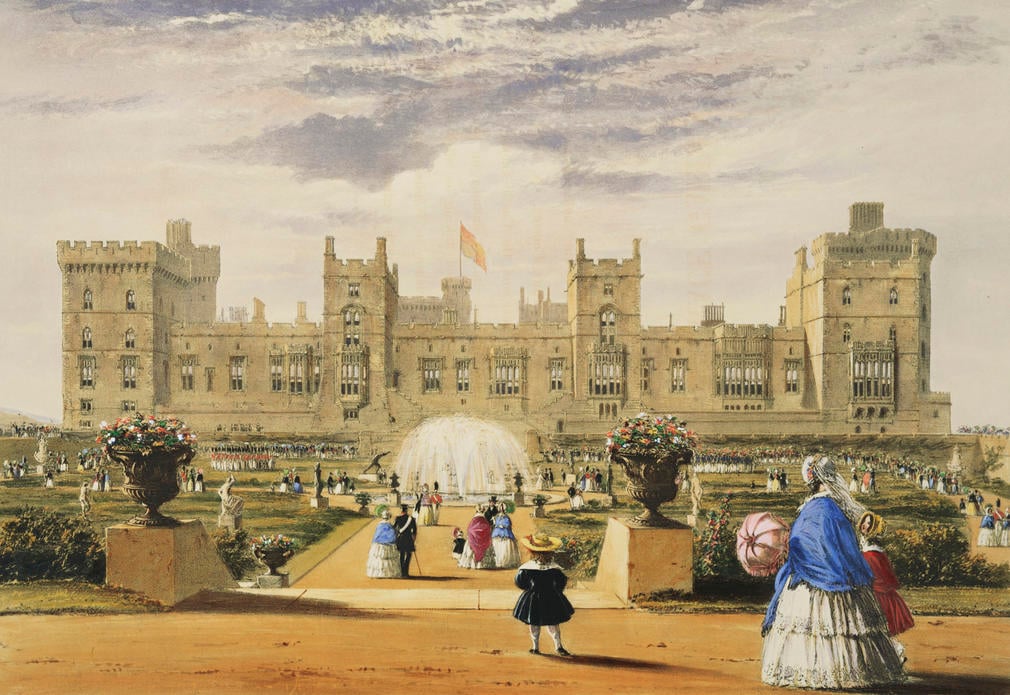 Views of the Interior and Exterior of Windsor Castle, 1848, by Joseph Nash 