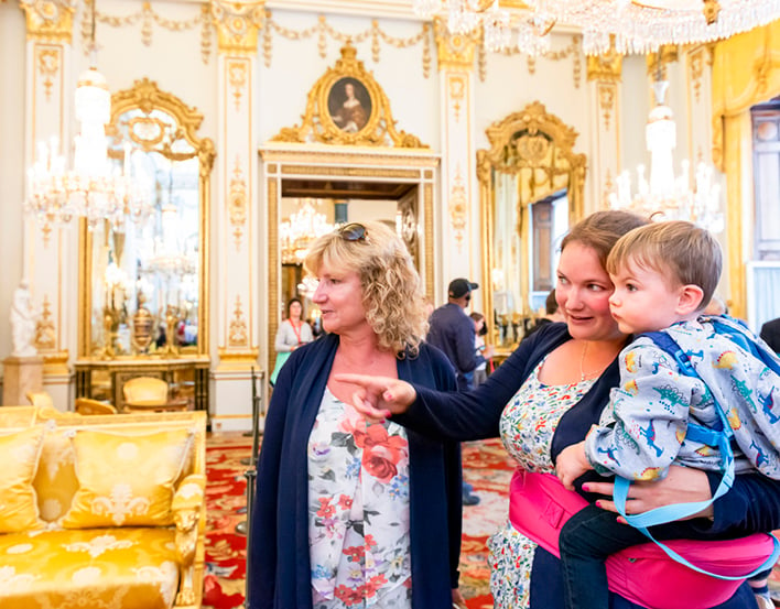 Family in the White Drawing Room, Buckingham Palace