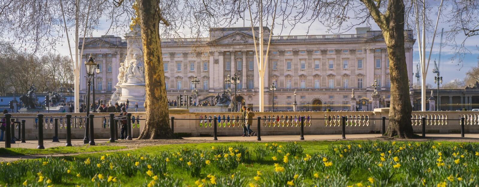 Buckingham Palace in spring