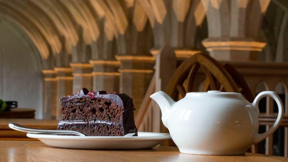 Undercroft Cafe tea and cake