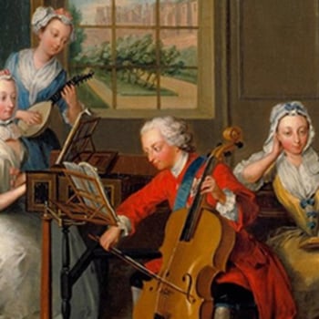 'The Music Party': Frederick, Prince of Wales with his Three Eldest Sisters