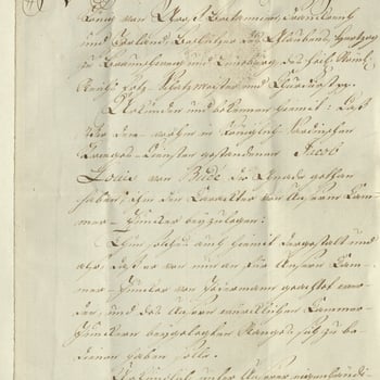 Manuscript pattent relating to General Jacob de Budé