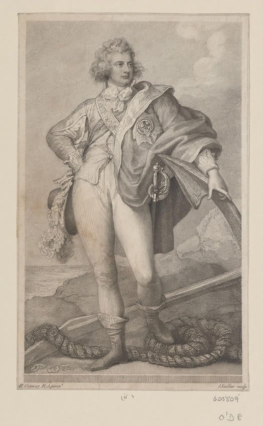 Engraving of William, Duke of Clarence, 1790