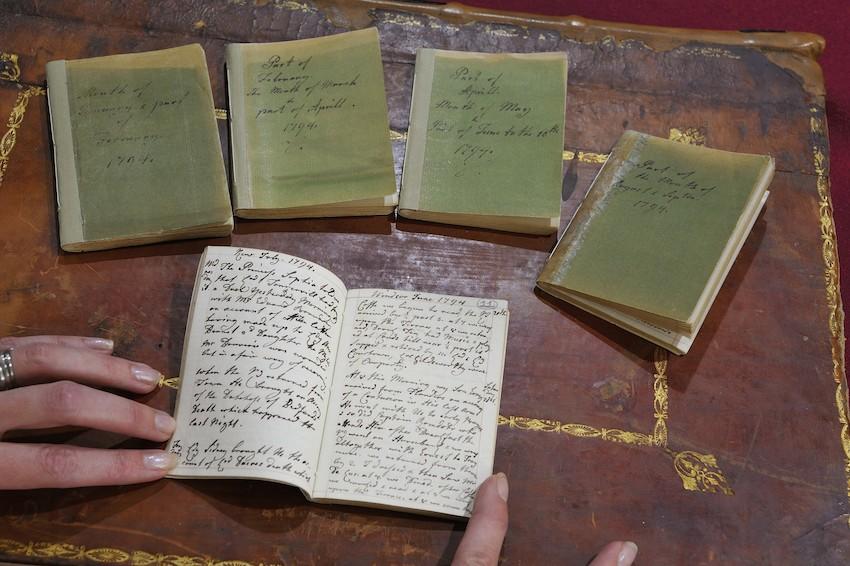 Small diary volumes belonging to Queen Charlotte