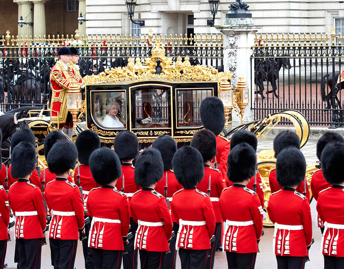 The Gold State Coach at Queen Elizabeth II's Platinum Jubilee Pageant