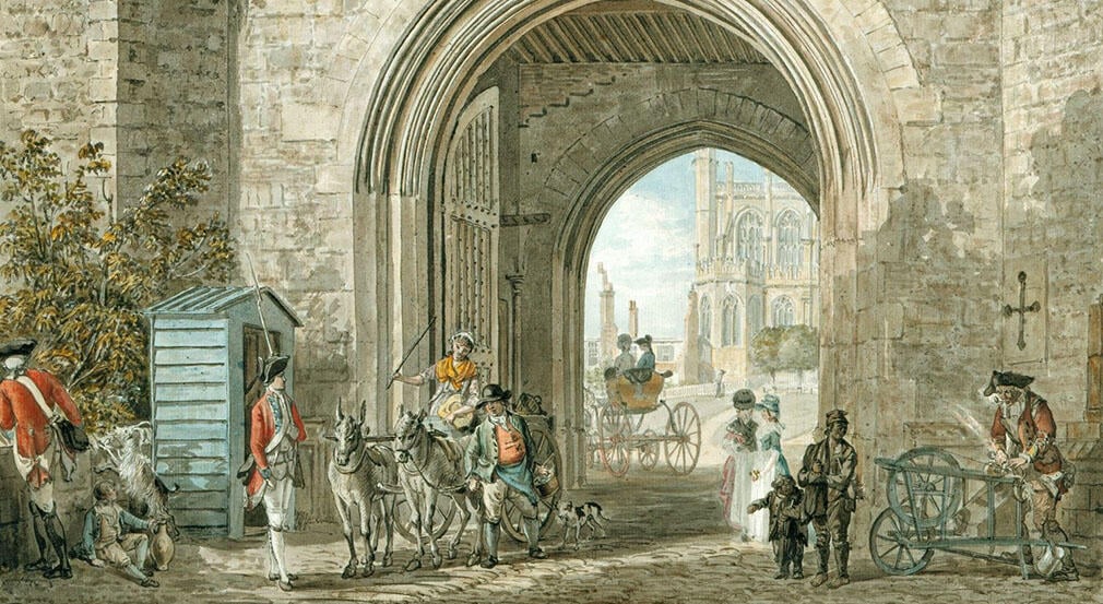 The Henry VIII Gateway with a view of St George's Chapel 