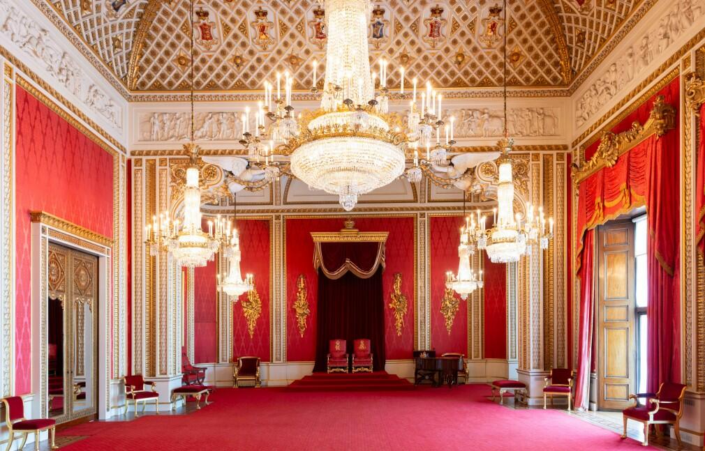 The Throne Room in Buckingham Palace