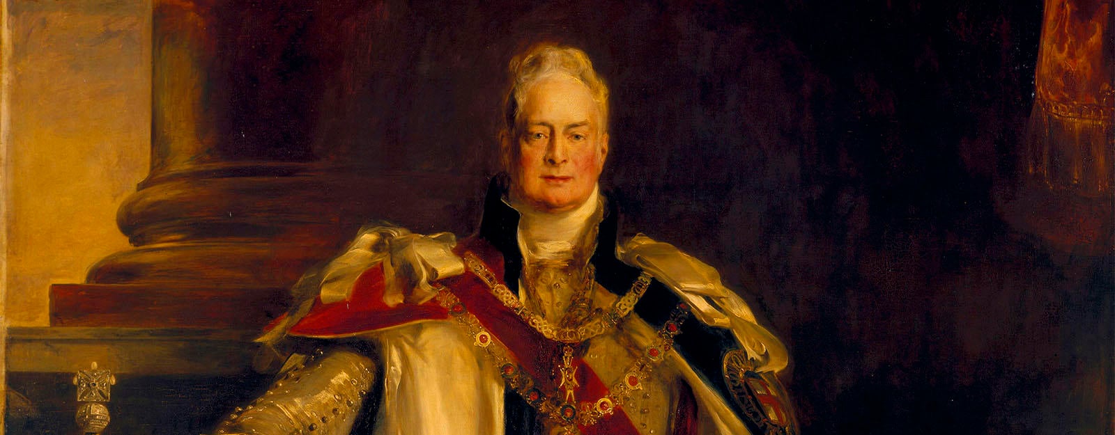 Detail of William IV portrait by WIlkie