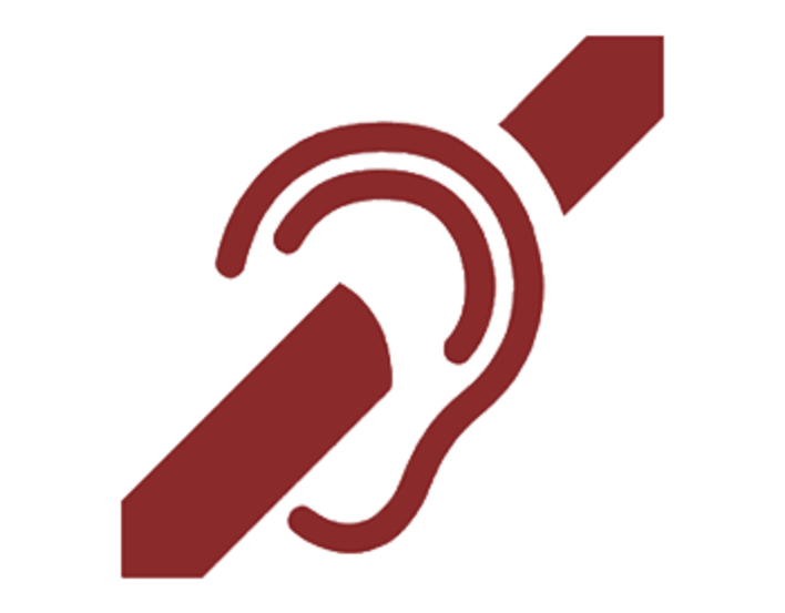 D/deaf or hard of hearing logo